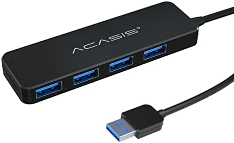 SOLUSTRE USB Hub 4 Порти - Пренослив Додаток За Пренос На Податоци-Сплитер За Порта Со Повеќе Експанзиони УСБ Компјутерски Приклучен