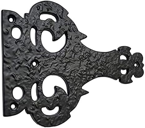Адонаи Хардвер 7 Инчен Лисанија Антички Железо Лажни Шарка-Мат Црн Прав Обложени