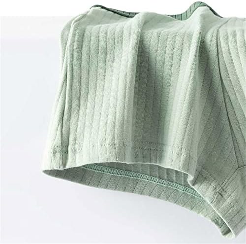 Менс памук долна облека Машки брифинзи за памук боксерски шорцеви за мажите што дишат удобни боксери со цврста боја на половината на половината