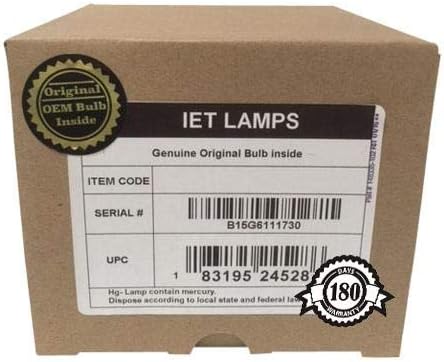 IET ламби - оригинална оригинална сијалица за замена/ламба со OEM куќиште за Mitsubishi LVP -XD200U проектор