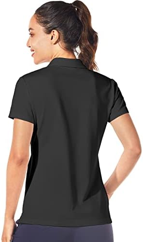 Popенски маички за голф Пополога, лесна влага за губење на суво суво кратко ракав кошула UPF 50+ маица за заштита на сонцето