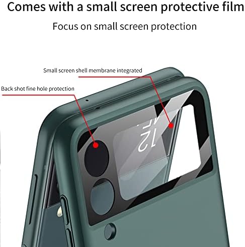 Shieid Samsung Z Flip 4 Случај, Galaxy Z Flip 4 Случај Со Заштита Од Шарки Samsung Flip 4 Случај Со Заштитник На Екранот Компатибилен