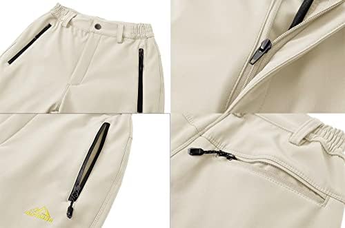 Зимски панталони Magcomsen inments Топло руно наредени со вода отпорни на вода скијачки панталони