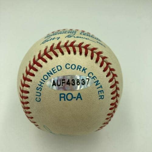 Тед Вилијамс потпиша автограмирана официјална американска лига Бејзбол UDA Горна палуба - Автограмски бејзбол