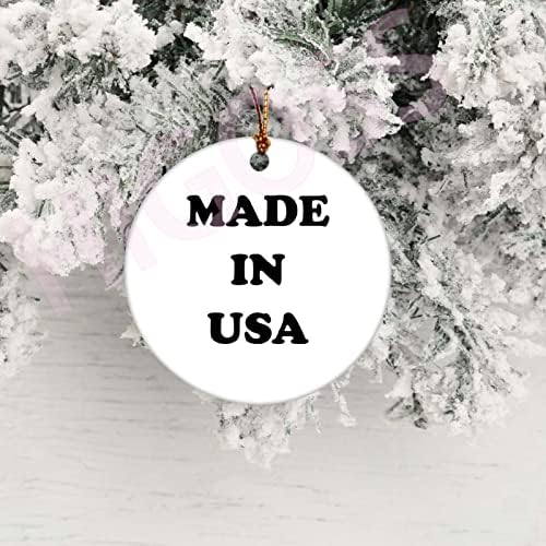 Градското дрво Луисвил Кентаки виси Божиќен украс порцелан двострана керамичка украс, 3 инчи
