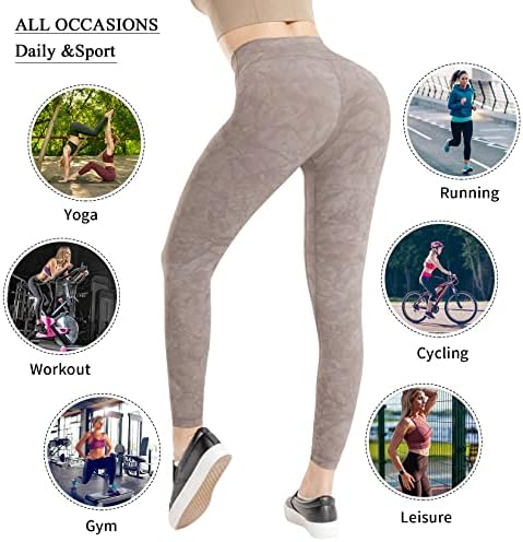Чудни и ко -јога панталони за тренинзи за тренинзи за жени мека контрола на стомакот со висока половината што не се гледаат