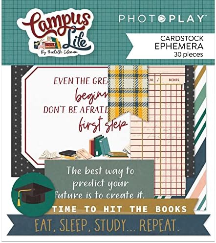 Photoplay Campus Life - Пакет за колекција на момчиња - комплет за колекција 12 x 12 + Ефемера картони за умирање