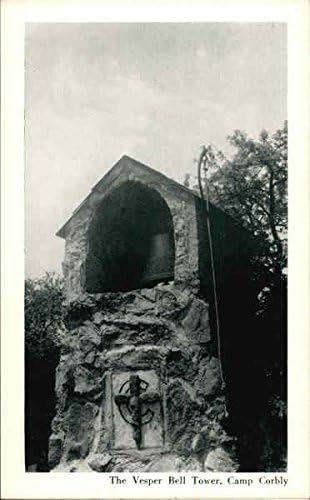 Кулата Веспер Бел, Камп Корби Махафи, Пенсилванија ПА Оригинална гроздобер разгледница