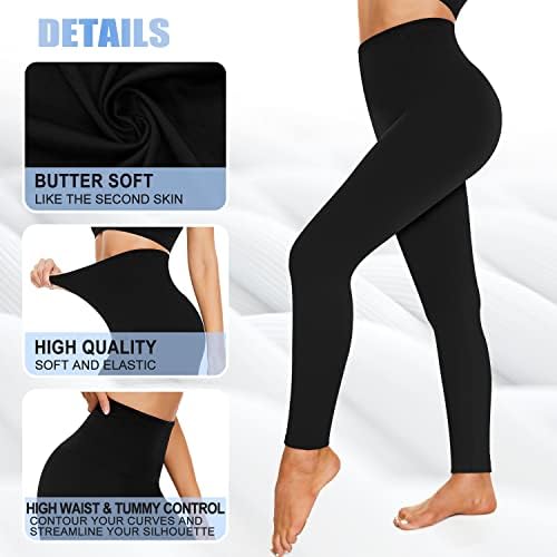 7 пакувачки хеланки за жени тренингот со висок половичен задник Контрола на стомакот Не ги разгледуваат панталоните за јога