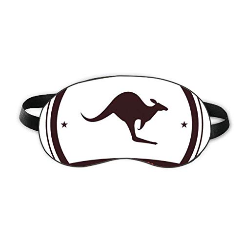 Австралија вкус на кенгур амблем илустрација за спиење на очи за очи мека ноќно слепење на сенка на сенка