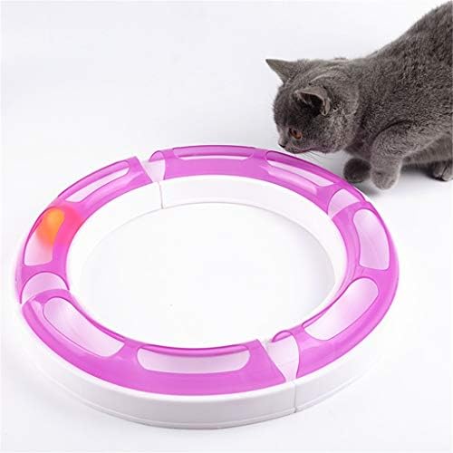 Слатиом мачки играчки Интерактивни патеки за топка играчки мачки тркалезни облици за вшмукување чаша топче топка игра тунел