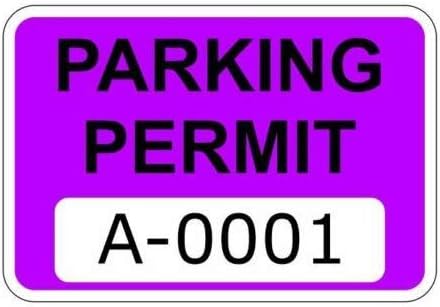 Виолетова Дозвола За Паркирање Налепници Налепници Налепници