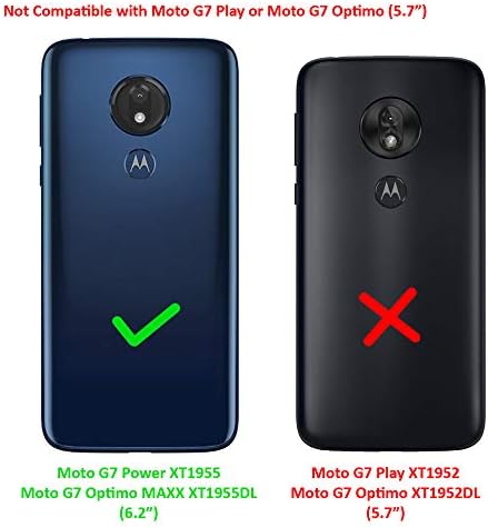 Z-GEN-Компатибилен Со Motorola Moto G7 Power, Moto G7 Supra, Moto G7 Optimo Maxx, Оптимо MAX XT1955DL-Гумени Хибриден Телефон