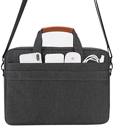 Домизо 15,6 инчен лаптоп чанта со вода отпорен на вода, торба за гласини за торбичка, која носи чанта за 15,6 инчи јаболко/лаптоп/идеја