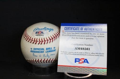Реџи acksексон потпиша бејзбол автограм автограм PSA/DNA AM48561 - Автограмирани бејзбол