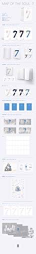 BTS 'Карта на Soul 7' Случајна верзија ЦД+36p Photobook+52P лирска книга+20P мини книга+1P Photocard+1P Почна за налепница+1P