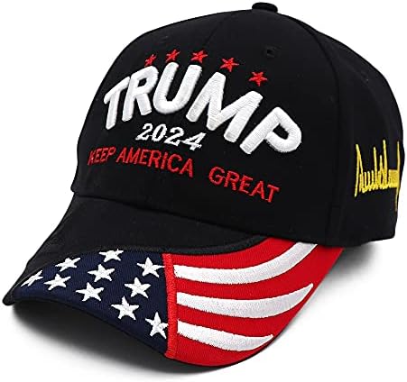 Капа на Трамп 2024 Доналд Трамп Капа За Грб На Америка Со Везови Со Знаме На САД Прилагодлива Бејзбол Капа