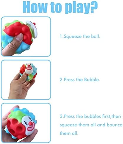 Играчки за олеснување на играчките за играчки 3Д -декомпресија на топката за декомпресија на играчки забавни деца едукативни играчки играчки топки силиконски деко