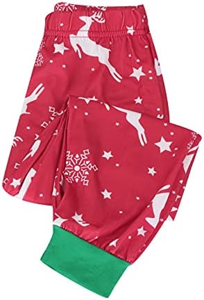 Narhbrg 2021 Мода за појавување Семејни Божиќни пижами Симпатична каваи Божиќна празничка облека за спиење џеми облека со долги