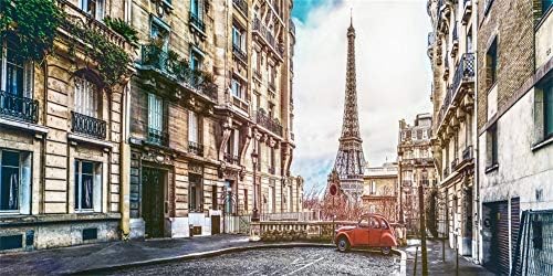 Јеле 12х6фт Ајфелова Кула Позадина За Фотографија Романтична Франција Париз Стара Ретро Европа Алеј Позадина Деца Возрасни Фото