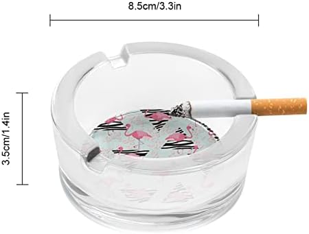 Ешреа за цигари Фламинго обрасци на птици кристално стакло од пепел пушење на држач за пепел за дома хотелска канцеларија маса