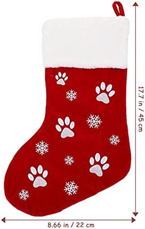 Божиќни чорапи за божиќни чорапи Санта чорапи бонбони подароци чорап торба камин виси украс за Божиќ за одмор дома