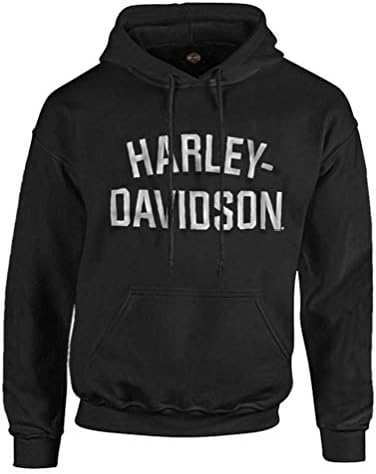 Harley-Davidson Manightion Heritage Pulverover Hoodshed Sweatshirt Black Hoodie 30296635
