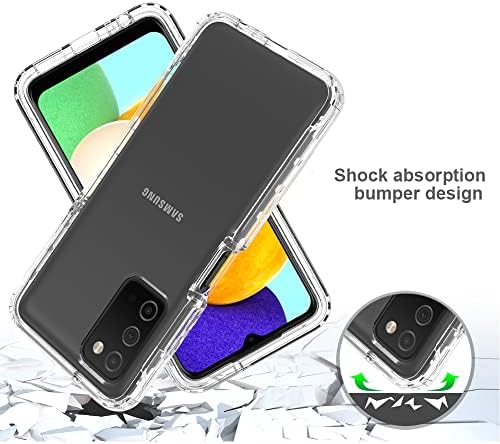 Dzxoui За Случајот Samsung A03S, Хибриден Транспарентен Назад Хибриден Хибриден Хибриден Заден Мек Tpu За Заштита На Капакот На Телефонот Со 2 Пакети Заштитник На Екранот За S