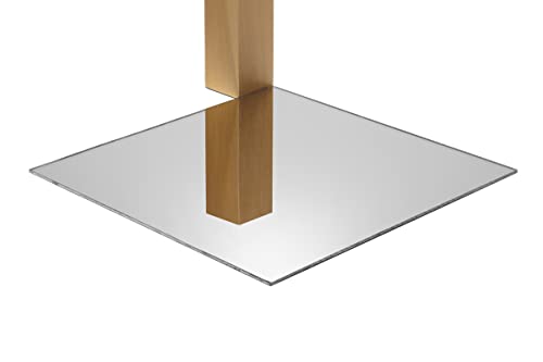 Акрилен лист Falken Design Plexiglass - Сјајно огледало -Силвер -1/8 инчи дебел - 36 x 36 инчи
