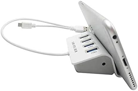 WPYYI Мултифункционален 4-Порт USB 3.0 Хабови Со Држач За Држач За Таблети Тип - C USB Центар За Напојување Сплитер За Адптер