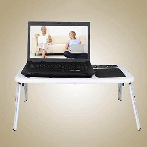 Lhllhl лаптоп биро ， прилагодлива табела, преносна стоечка биро за стоење, сад за појадок за појадок, лента за ладење со ладилник