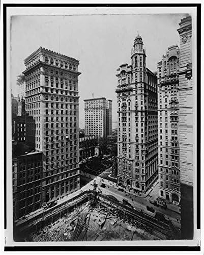 Фото: Американска гаранција, САД. Експрес и Троица згради, Newујорк, NYујорк, Sciscrapers, C1913