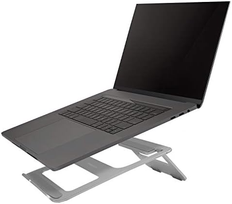 Додатоци на Филипс Ултра-тенки преносни држачи за лаптоп, вентилиран дизајн на алуминиум, отпорен на лизгање, стил на заштеда