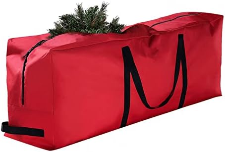 Чанти За Божиќни Дрвја кокино Складирање Со Издржливи Армирани Рачки &засилувач; Вештачки Расклопени Дрвја Со Двоен Патент Отпорни