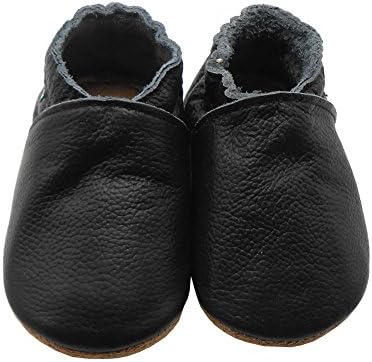 Syoyo бебе меко ѓон предвекари бебешки мали деца чевли кожа новороденчиња чевли темно сива