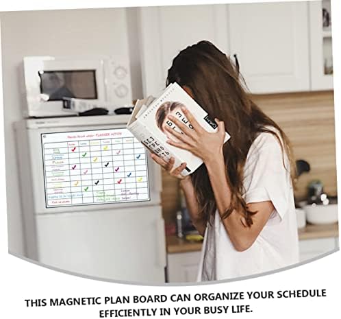 OperitACX 1 Поставете магнетски бел табла Неделен распоред магнет фрижидер календар Фрижидер, табла магнетна фрижидер календар,