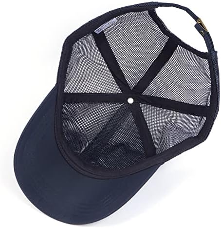 Zylioo XXL Преголем бејзбол мрежен капа, дише ладно трчање капа, прилагодливи летни капачиња за големи глави 21,5 -25,5