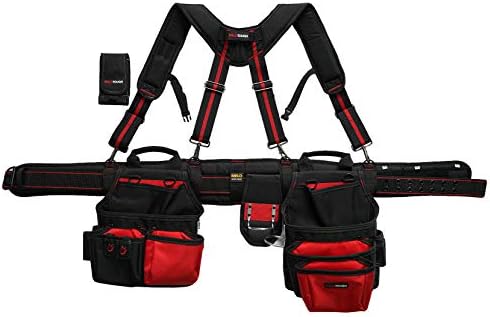 Melotough Pro Framer Combo System-Magnetic Tool Coush Build Heavy Duty Carpenter Tool Belt and Multi Function алатка за ремени
