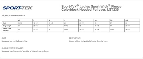Sport-Tek Ladies Sport-Wick Fleece Colorblock Cooled Pullover