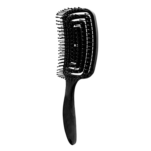 Четка за четка и мазнење со четка за влажна или сува коса, четка без запчиња поставена за долга, густа, природно кадрава коса