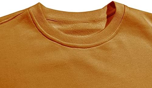 Utcoco женски преголеми џемпери со долги ракави со долги ракави, лабава вклопена обична цврста пулверска врвови