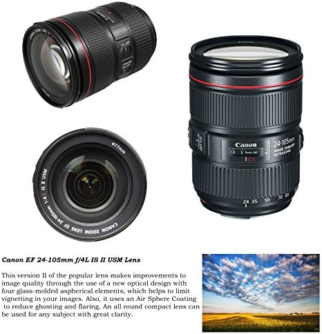 Canon EOS 6D Mark II Dslr Камера w/ 24-105mm f/4L Е II USM Леќа + Канон 75-300mm Објектив + 500mm Претходно Поставена Леќа +