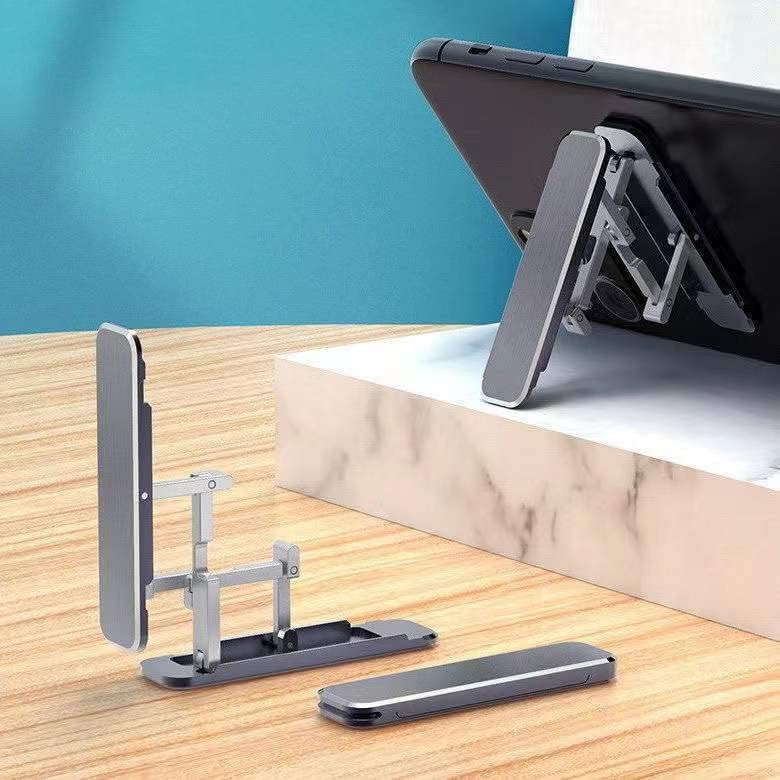 Ladumu Телефонски штанд со алуминиумска легура во форма на алуминиум во затворен мобилен телефон стојат подароци лесни за носење