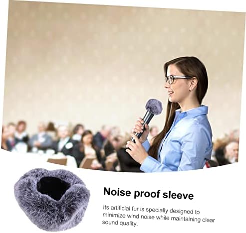 Supvox Microphone Vool Cover Prantheld Microphone Protective Case со пена микрофон филтер за крзно на ветробранот за микрофон