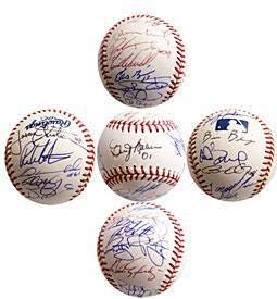 2001 година во Сан Франциско автограмирано/потпишан тим бејзбол - автограмирани бејзбол