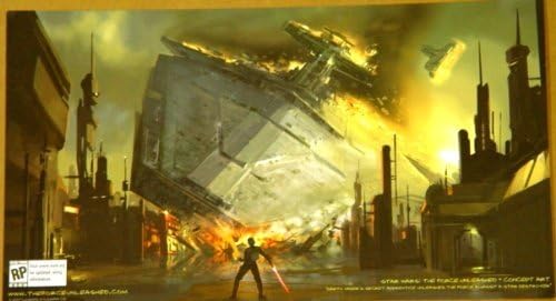 Војна на Starвездите Силата го ослободи концептот уметнички дела промотивна картичка од стрип конс од Сан Диего 7 x 12,5 инчи