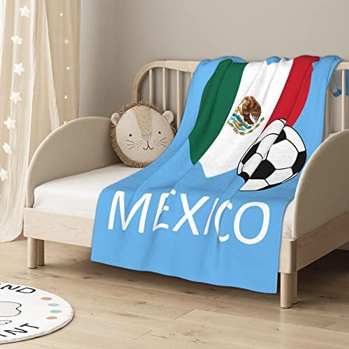 QG ZZX Love Mexico Soccer Baby Baby Baby за момчиња Девојки ќебе ќебе ќебе ќебе