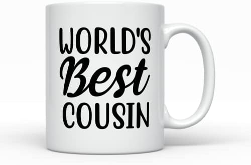 Најдобрата кригла во кафе -братучед во светот, смешни подароци за братучед од вашата омилена братучетка, братучед Божиќ или