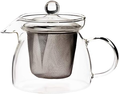 Тамаки Т-646519 чајник, чај тенџере, дијаметар 5,7 x длабочина 3,9 x висина 4,5 инчи, 15,2 fl Oz, микробранова безбедна, стакло
