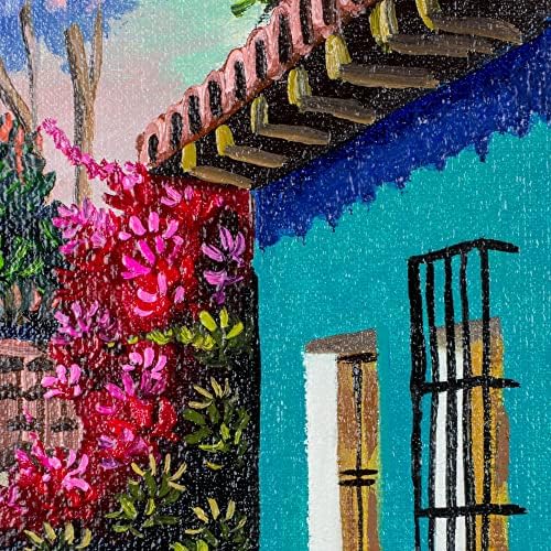 Новика примарни или накит бои на градски пејзаж со реалистички слики од Гватемала „Патот до Сан Фелипе“